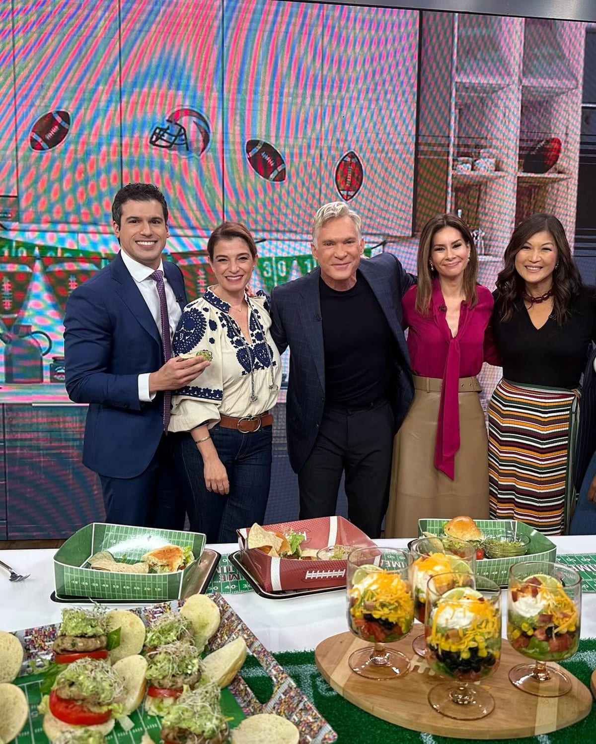 Gio Benitez was joined by Rebecca Jarvis, Juju Chang and Sam Champion in the 'GMA' studio (@giobenitez/Instagram)