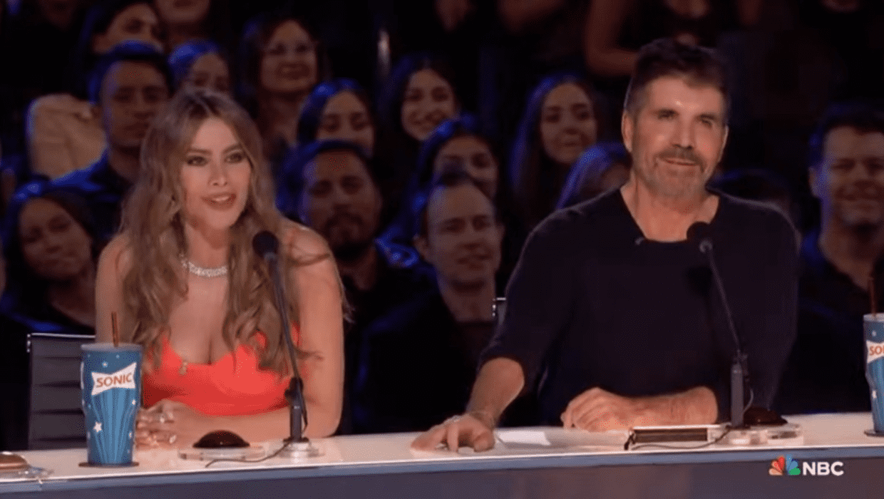 Sofia Vergara and Simon Cowell on 'AGT' Season 18 (NBC)