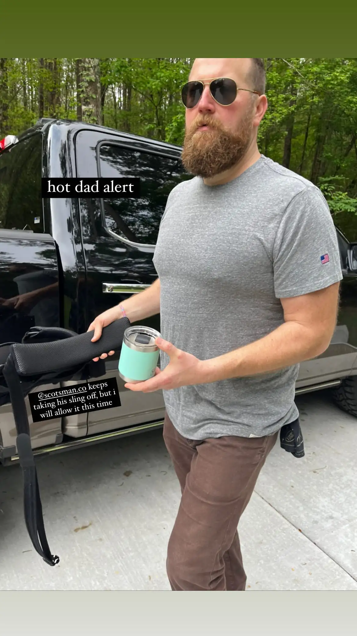 Erin Napier shared a photo of her husband Ben Napier amid his rotator cuff surgery (Instagram/erinapier)