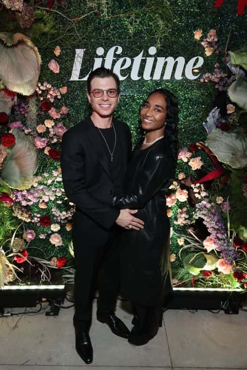 Matthew Lawrence (L) and Chilli Thomas attend as Lifetime Celebrates Black Excellence with their Female Creatives and Talent at the +Play Partner House on March 09, 2023 in Los Angeles, California.
