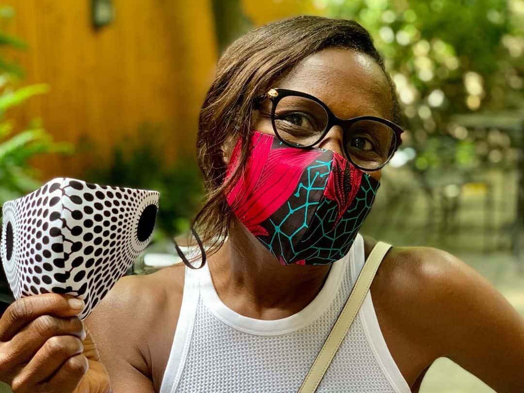 GMA anchor Deborah Roberts paid a small homage to the masks she wore in the pandemic (@debrobertsabc/Instagram)