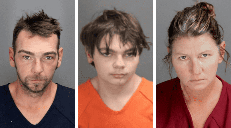 James, Ethan and Jennifer Crumbley (Oakland County Sheriff's Office)