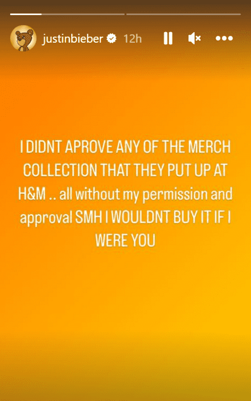 Image: justinbieber/Instagram