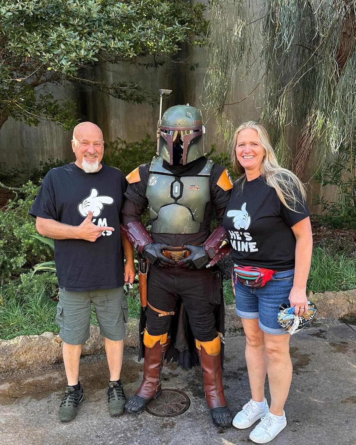 Christine Brown with husband David Woolley at Disneyland (Instagram/christine_brownsw)