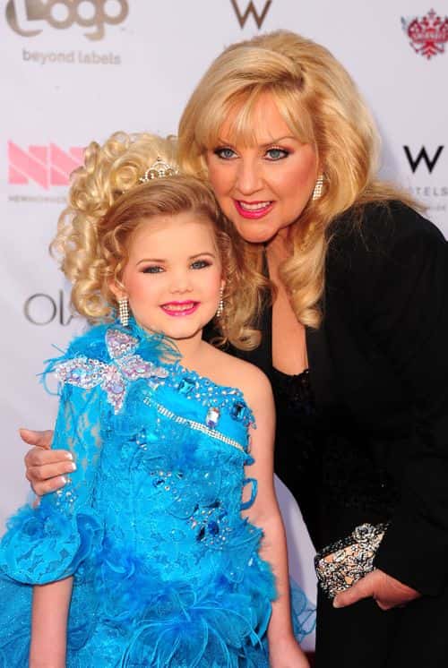 Eden Wood with her mother Mickie Wood attendsLogo's 