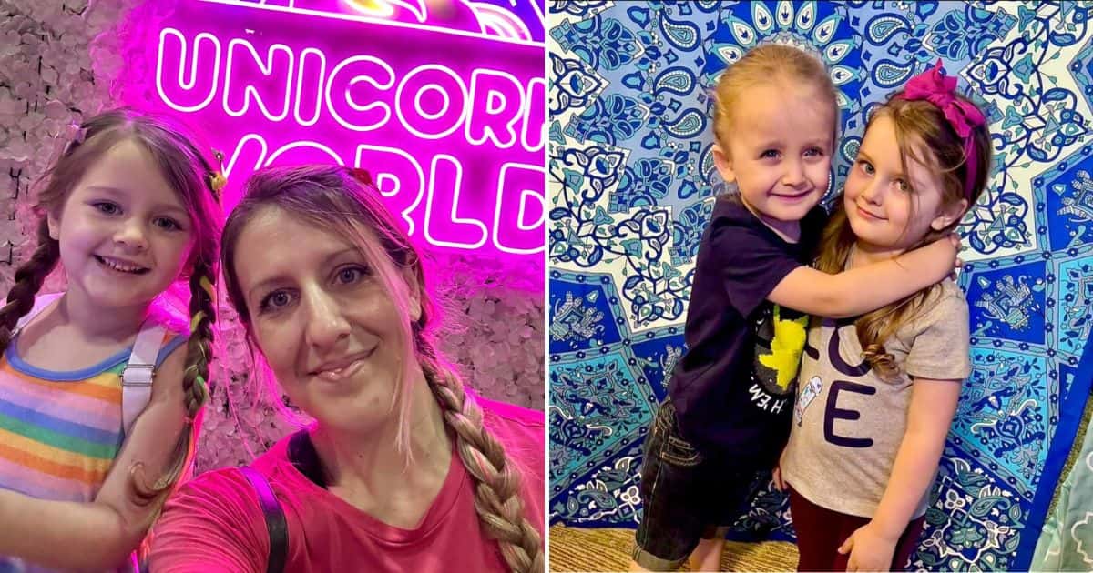 Mother of twins Kellan and Aurora Starr (R), Sadie Myers (L) thanks strangers for raising money (Sadie Myers/Facebook)