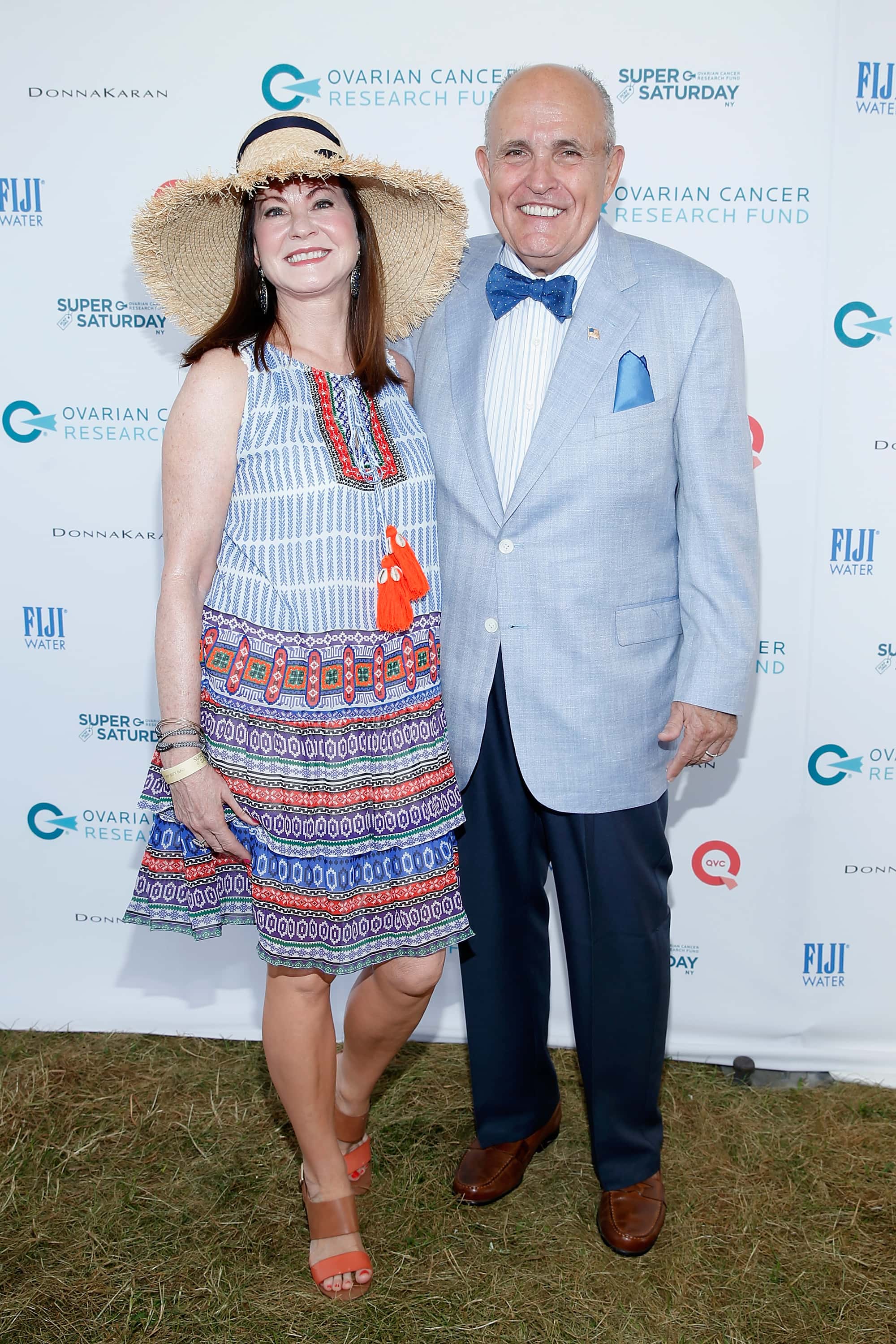 Judith Giuliani and Rudy Giuliani attend QVC Presents Super Saturday LIVE on July 25, 2015 in Water Mill, New York. (Photo by Brian Ach/Getty Images for QVC)