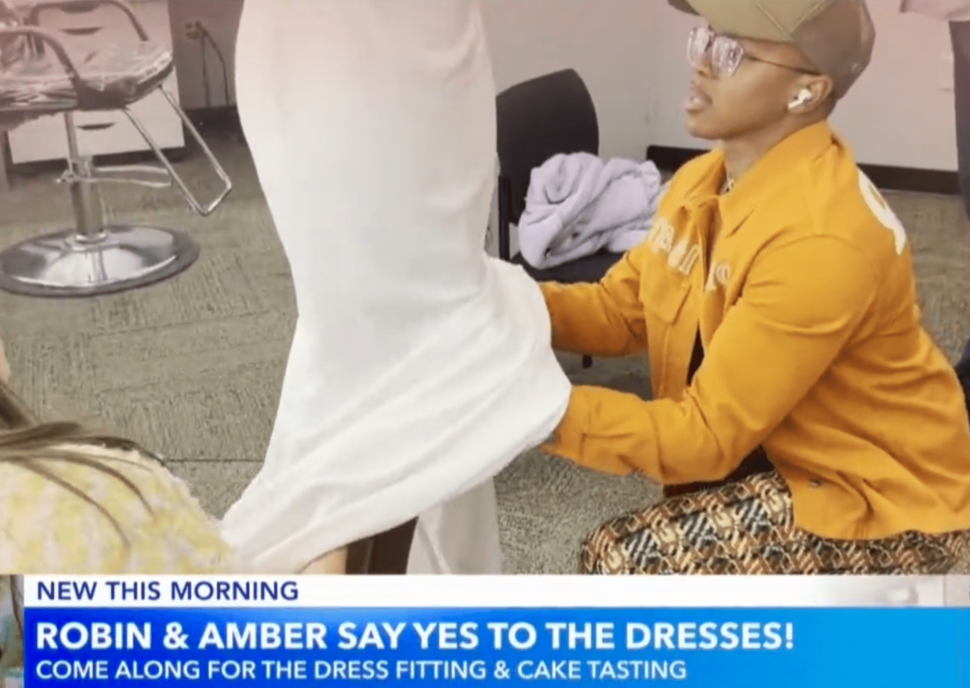 'GMA' star Robin Roberts revealed a behind-the-scenes video from her wedding dress shopping (ABC)