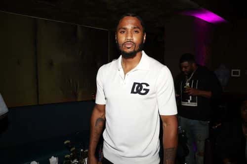 Trey Songz attends inBetweeners & D&G, powered by UNXD. DGFamily NFT.NYC Party at TAO Uptown on June 22, 2022 in New York City.
