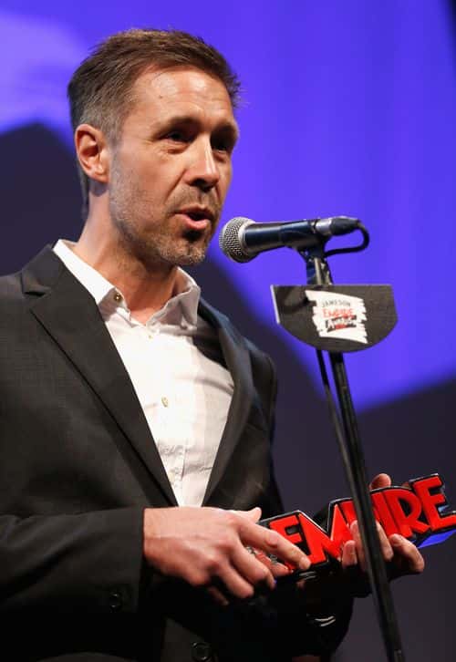 Paddy Considine accepts the Empire Inspiration award on stage during the Jameson Empire Awards 2016 at The Grosvenor House Hotel on March 20, 2016 in London, England. (Photo by Tristan Fewings/Getty Images)