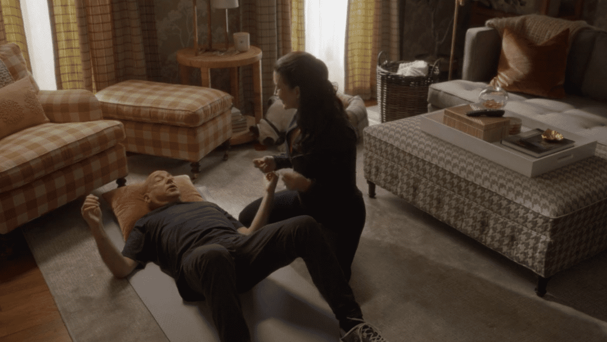 A still from 'And Just Like That' starring Kristin Davis as Charlotte and Evan Handler as Harry (HBO)