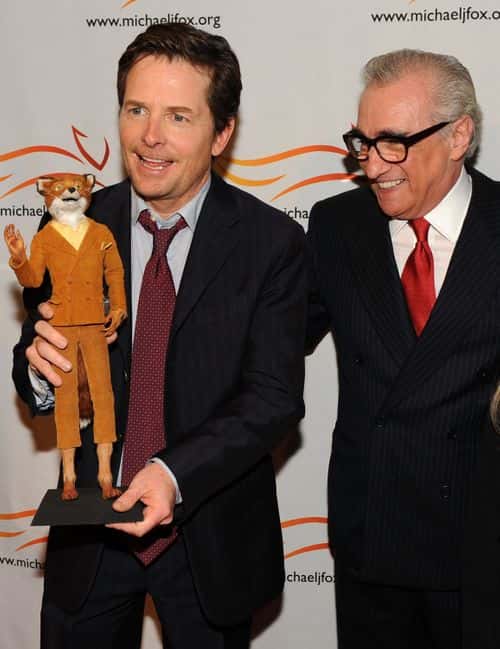 Michael J. Fox and director Martin Scorsese attend the 