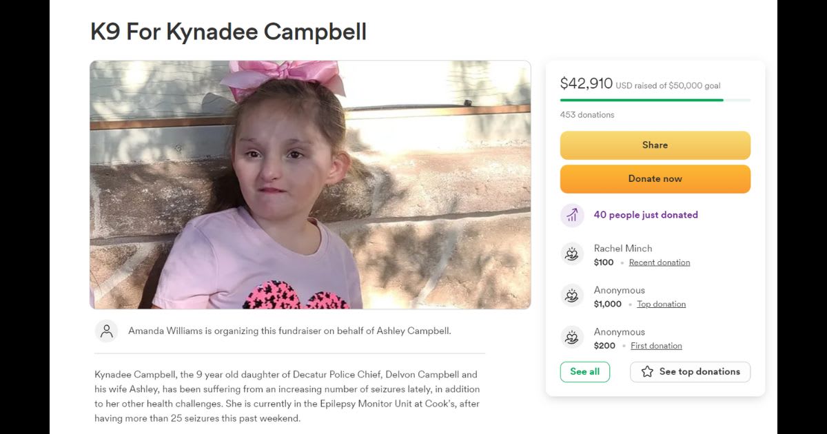 Decatur locals have already raised more than $42,000 for the family. 
