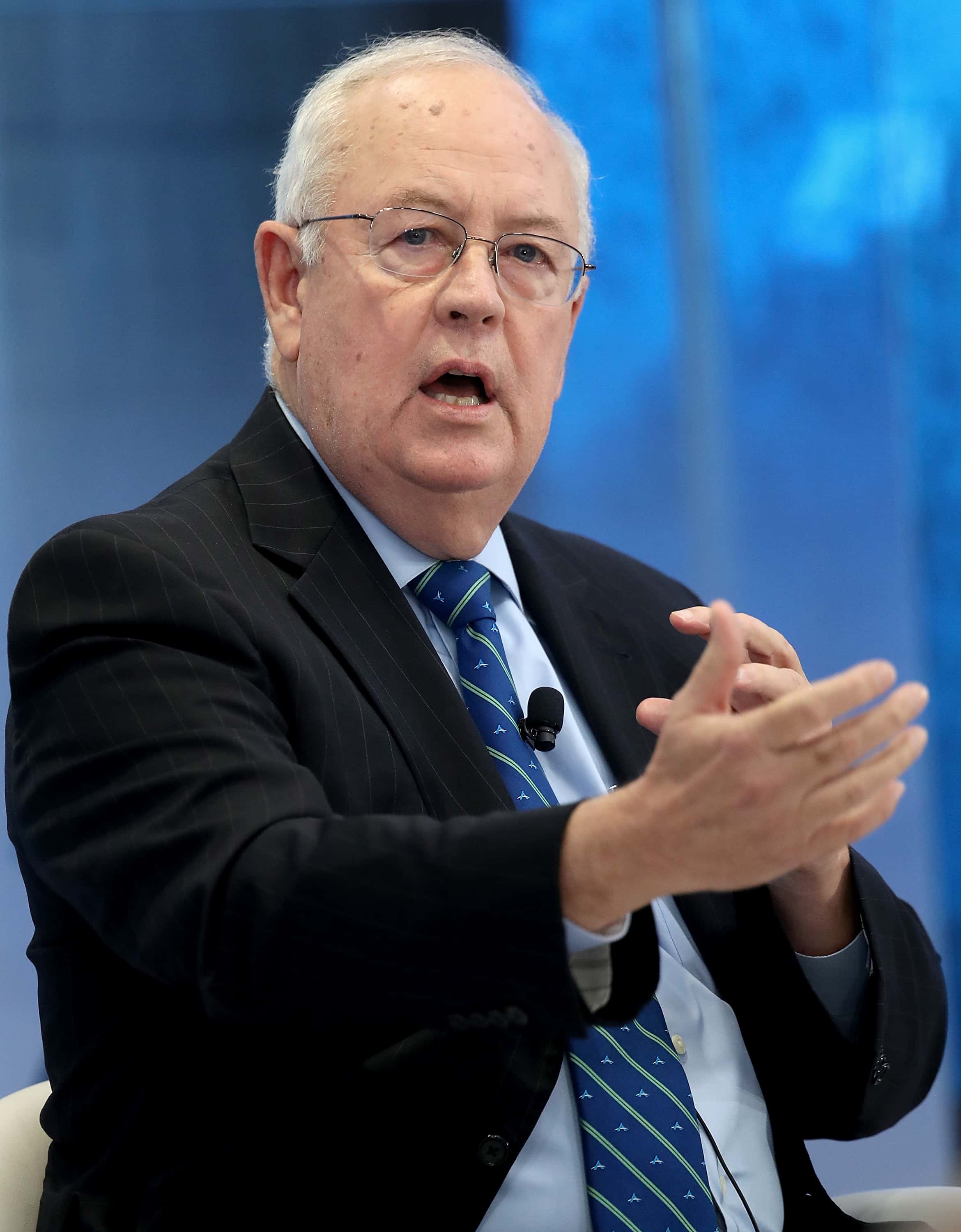 Former Independent Counsel Ken Starr answers questions during a discussion held at the American Enterprise Institute September 18, 2018 in Washington, DC. Starr spoke on the topic of