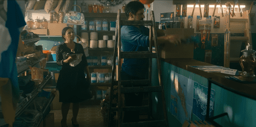 Naomi Krauss as Zeynep Altin and Goran Bogdan as Josip Cega in Netflix's 'Faraway' (YouTube/ Netflix)