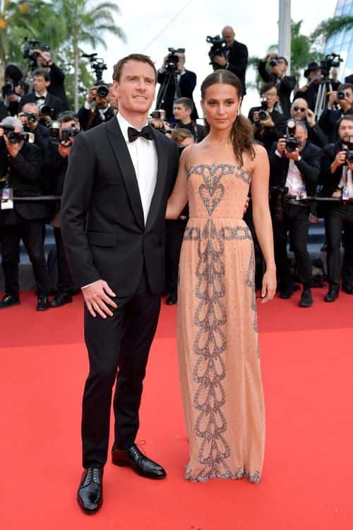 Michael Fassbender and Alicia Vikander attend the 