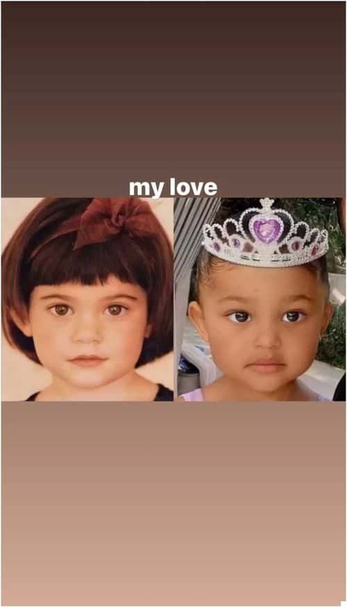 Kylie and Stormi