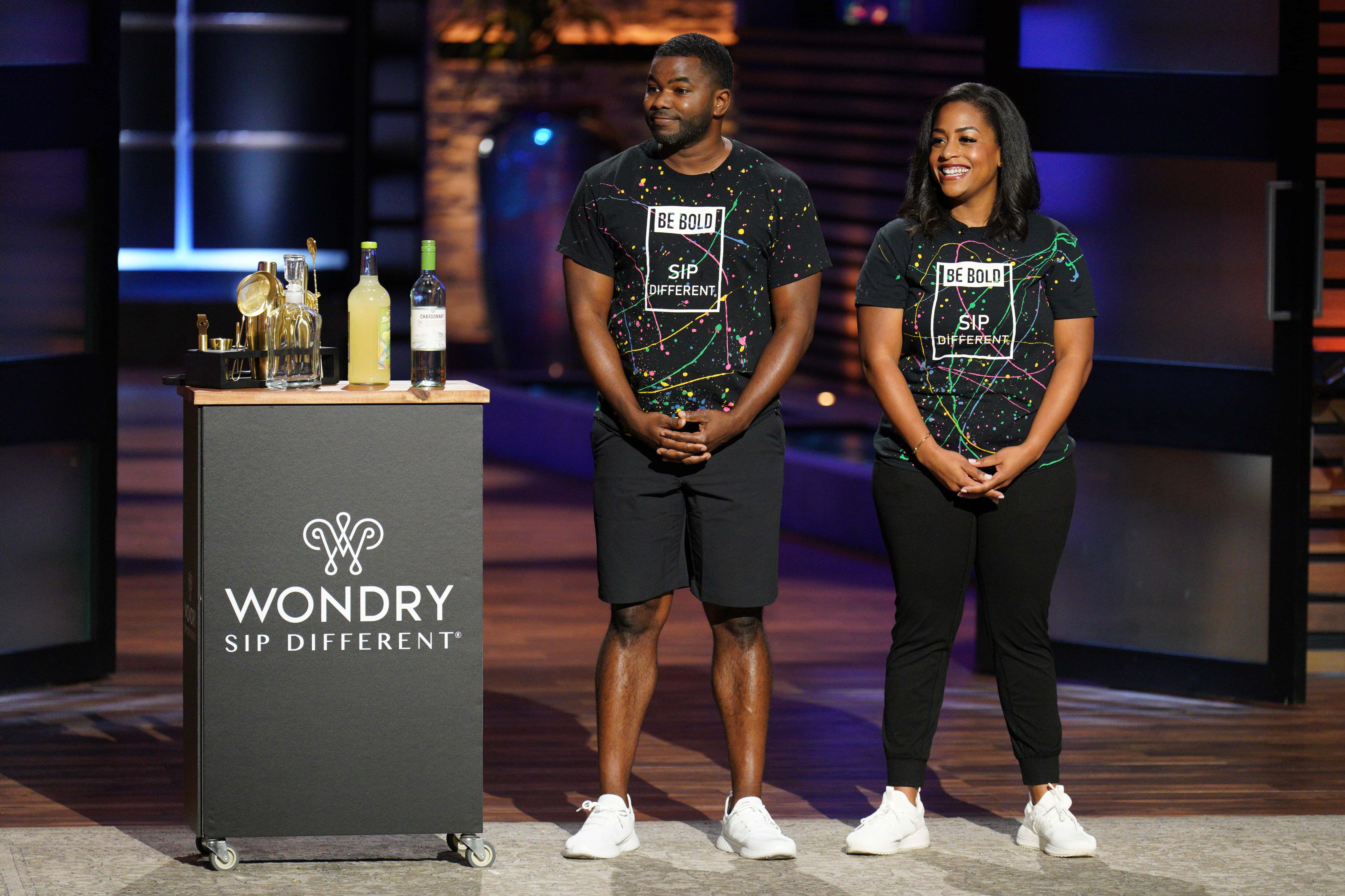 Chaz and Whitney Gates, founders of Wordy on 'Shark Tank' (ABC)