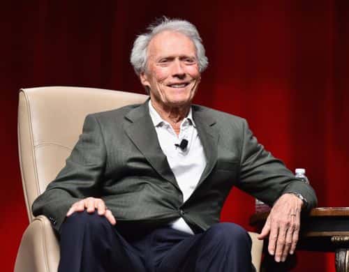 Recipient of the Fandango Fan Choice award for Favorite Film of 2014, 'American Sniper,' Clint Eastwood speaks onstage during CinemaCon and Warner Bros. Pictures Present The Legend of Cinema Luncheon: A Salute to Clint Eastwood at Caesars Palace during CinemaCon, the official convention of the National Association of Theatre Owners, on April 22, 2015 in Las Vegas, Nevada.
