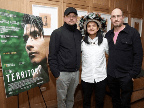 Leonardo advocating for the documentary 'The Territory' film made in collaboration with the Uru-eu-wau-wau Indigenous people (Instagram/@leonardodicaprio)