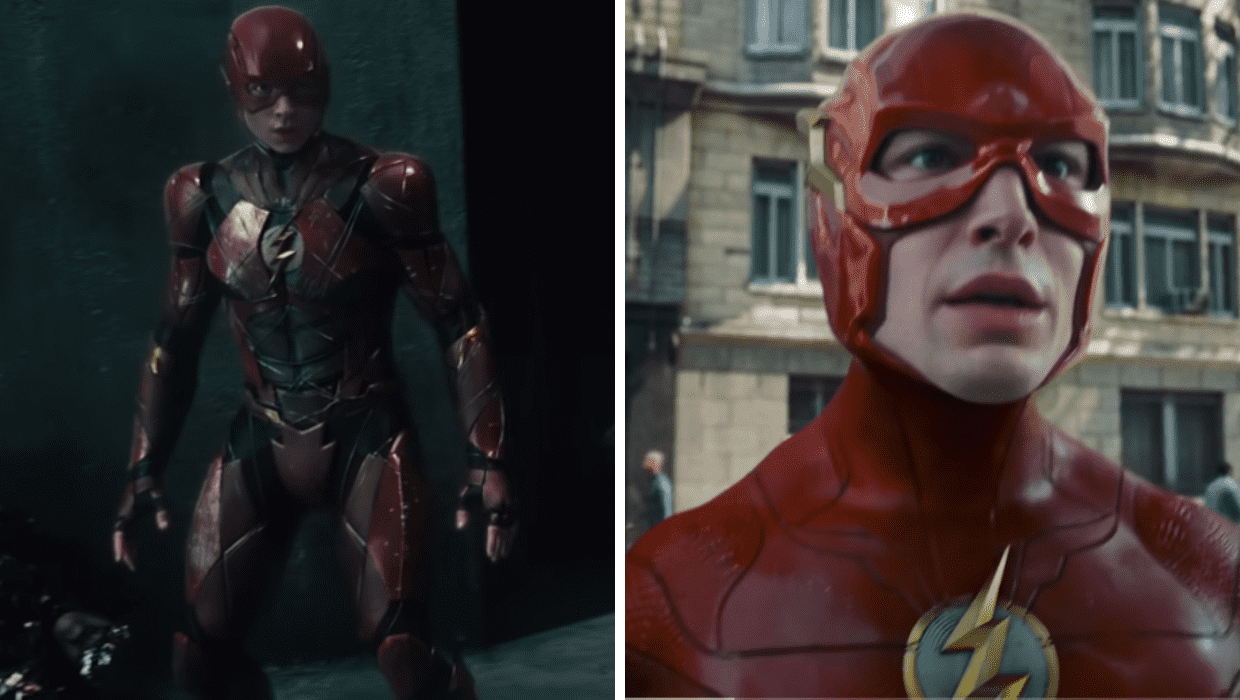 Barry Allen's suits in 'Justice League' and 'The Flash' (Warner Bros. Picture) 
