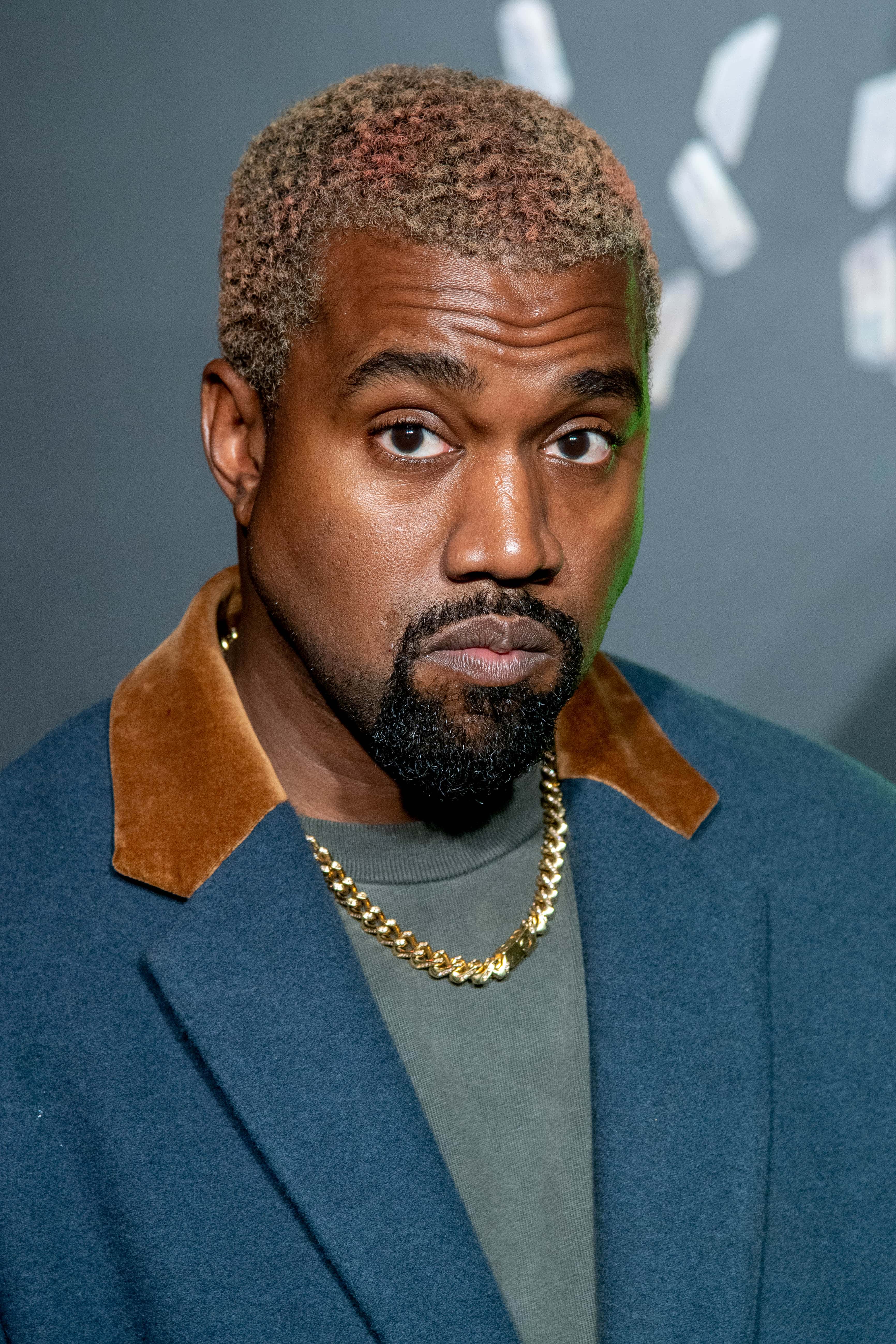 NEW YORK, NEW YORK - DECEMBER 02: Kanye West attends the the Versace fall 2019 fashion show at the A