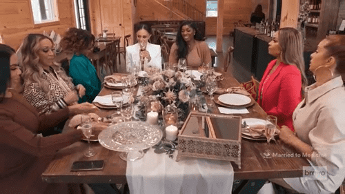 The Potomac housewives participate in a