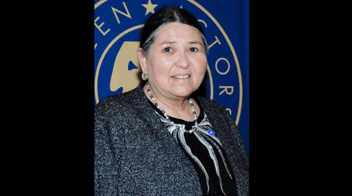 A.I.M. activist Sacheen Littlefeather arrives to the Screen Actors Guild President's National Task Force for American Indians & NBC Universal Premiere Screening of