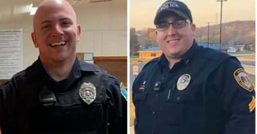 Officer Adam Sullentrap(L) is seriously injured and Sergeant Mason Griffith(R) died due to the shot out.