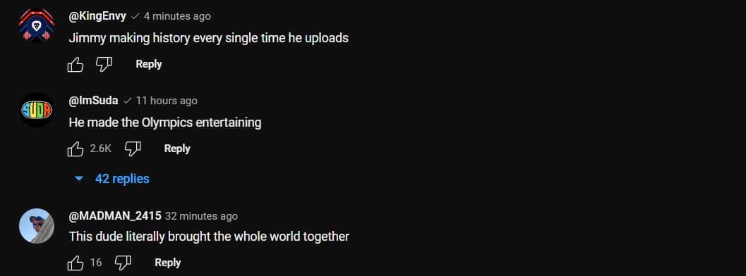 Many fans flooded the comments section to express their views on the video (MrBeast/YouTube)