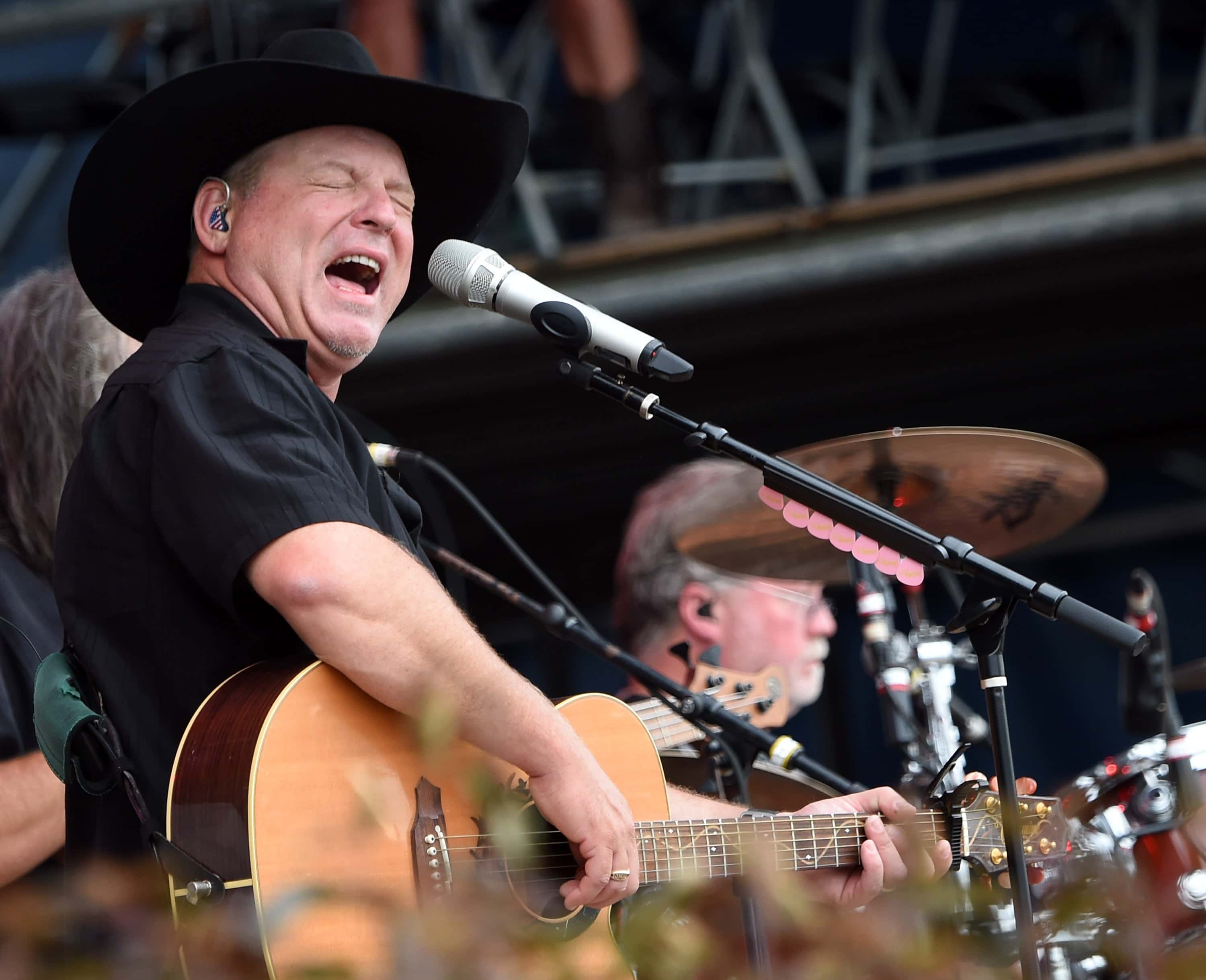 Singer/Songwriter John Michael Montgomery performs at Country Thunder - Day 4 In Twin Lakes, Wisconsin on July 26, 2015 in Twin Lakes, Wisconsin.