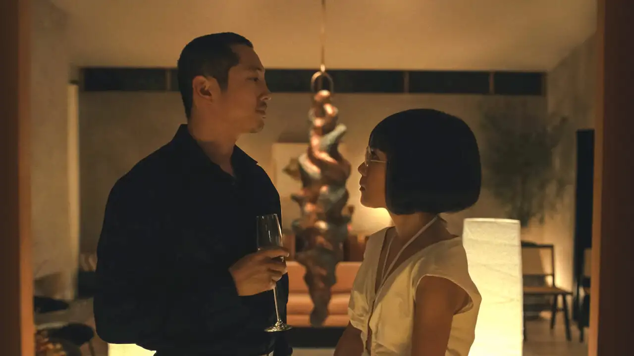 Steven Yeun as Danny Cho and Ali Wong as Amy Lau in Netflix's 'Beef' (Netflix) 