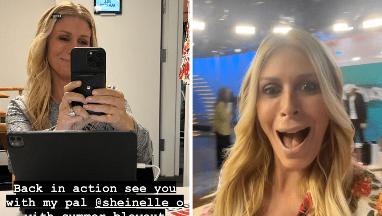 Jill Martin hosted a shooping segment for her big return on 'Today' after going through breast cancer treatment (@jillmartin/Instagram)