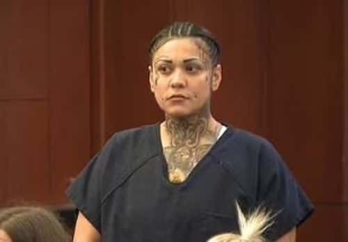 Suspect Kassandra Alvarez drove the car during the crash (KSNV viceo screenshot)