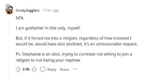 Reddit comment (Reddit)