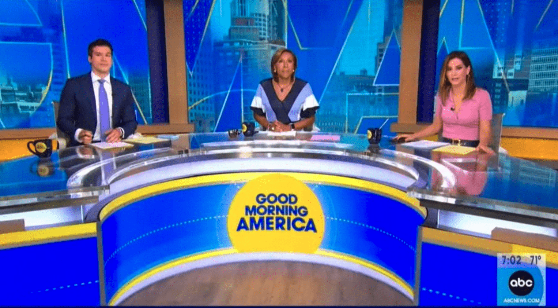 Gio Benitez has been filling in for Michael Strahan alongside Robin Roberts and Rebecca Jarvis on 'GMA' (ABC)