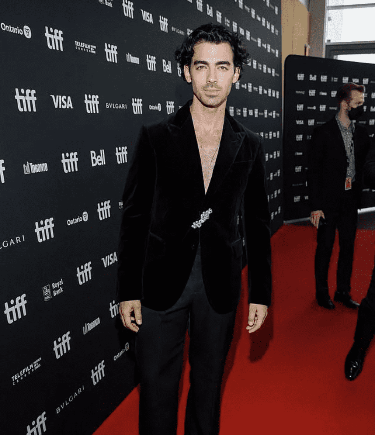 Joe Jonas attends the premiere in Louis Vuitton (Vito Amati- Shutterstock)