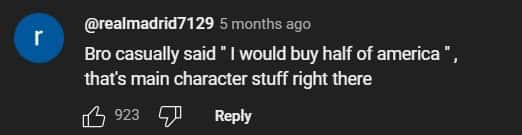 A user said MrBeast is doing main character stuff (moneymoth/YouTube)