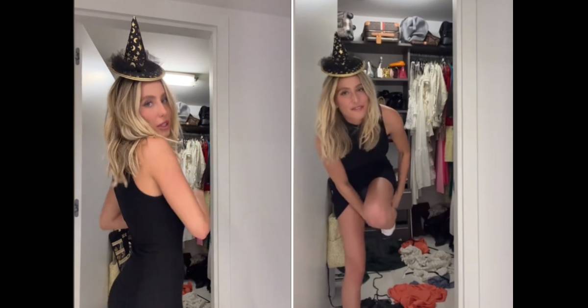 Alix Earle black mini dress (alixearle/ TikTok)