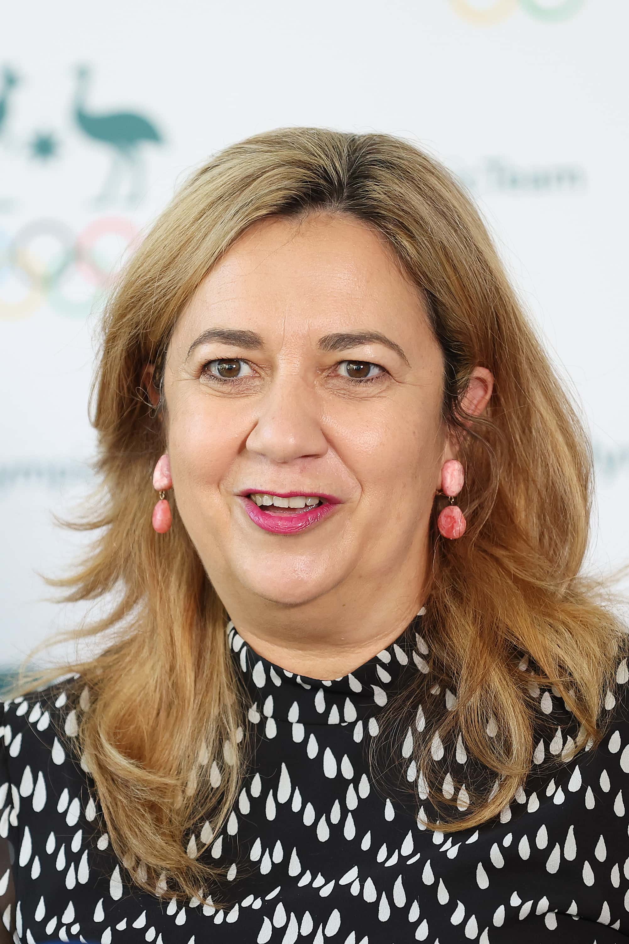 Queensland Premier Annastacia Palaszczuk speaks to the media during a Brisbane 2032 Olympic Games media update at Sofitel Hotel on May 01, 2022 in Sydney, Australia. (Photo by Mark Metcalfe/Getty Images)