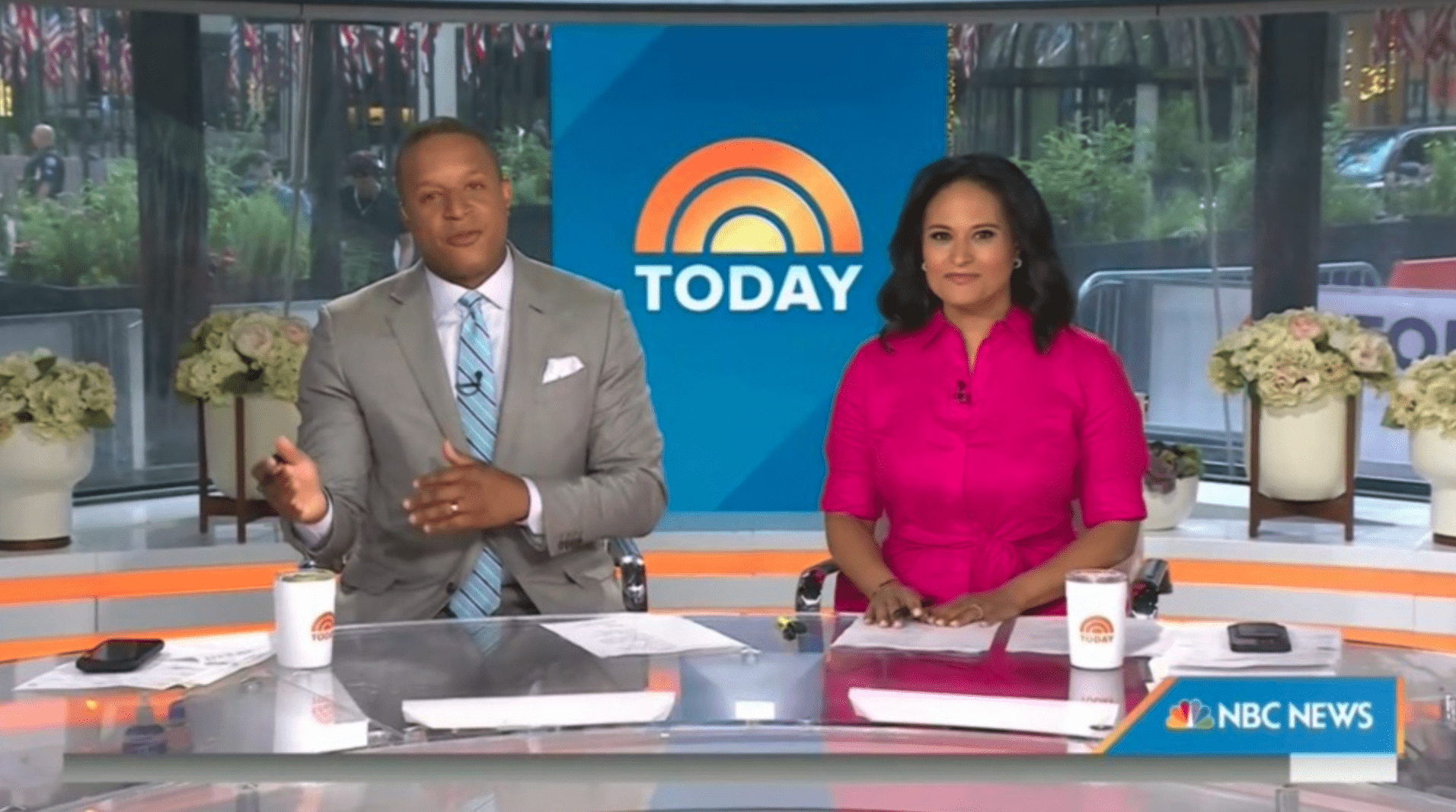 Kristen filled in for Savannah and Hoda on Monday as she co-hosted with Craig Melvin (NBC)