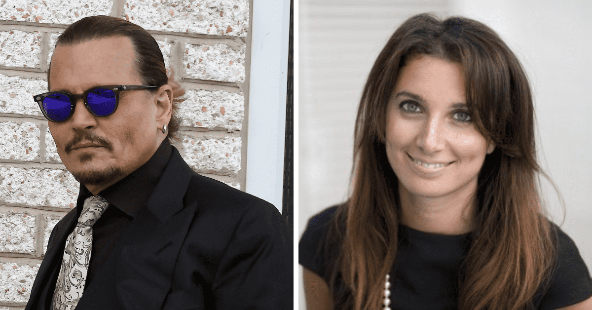 Johnny Depp met Joelle Rich during his UK libel case (Paul Morigi/Getty Images and schillingspartners.com)