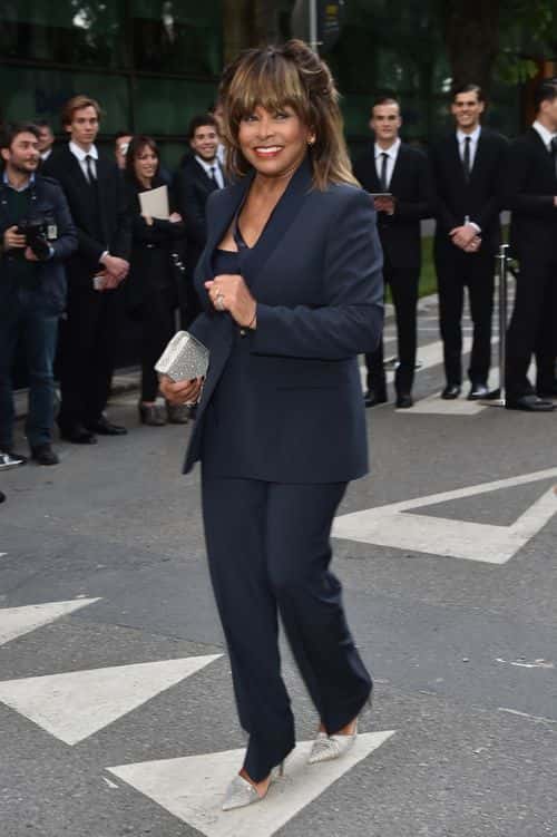 Tina Turner attends the Giorgio Armani 40th Anniversary  Silos Opening And Cocktail Reception on April 30, 2015 in Milan, Italy.