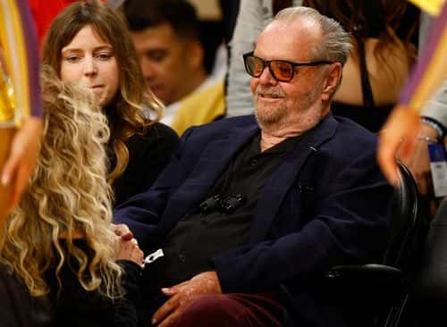 Jack Nicholson attends a game between the Memphis Grizzlies and the Los Angeles Lakers in the first half in Game Six of the Western Conference First Round Playoffs at Crypto.com Arena on April 28, 2023 in Los Angeles, California.  NOTE TO USER: User expressly acknowledges and agrees that, by downloading and/or using this photograph, user is consenting to the terms and conditions of the Getty Images License Agreement.