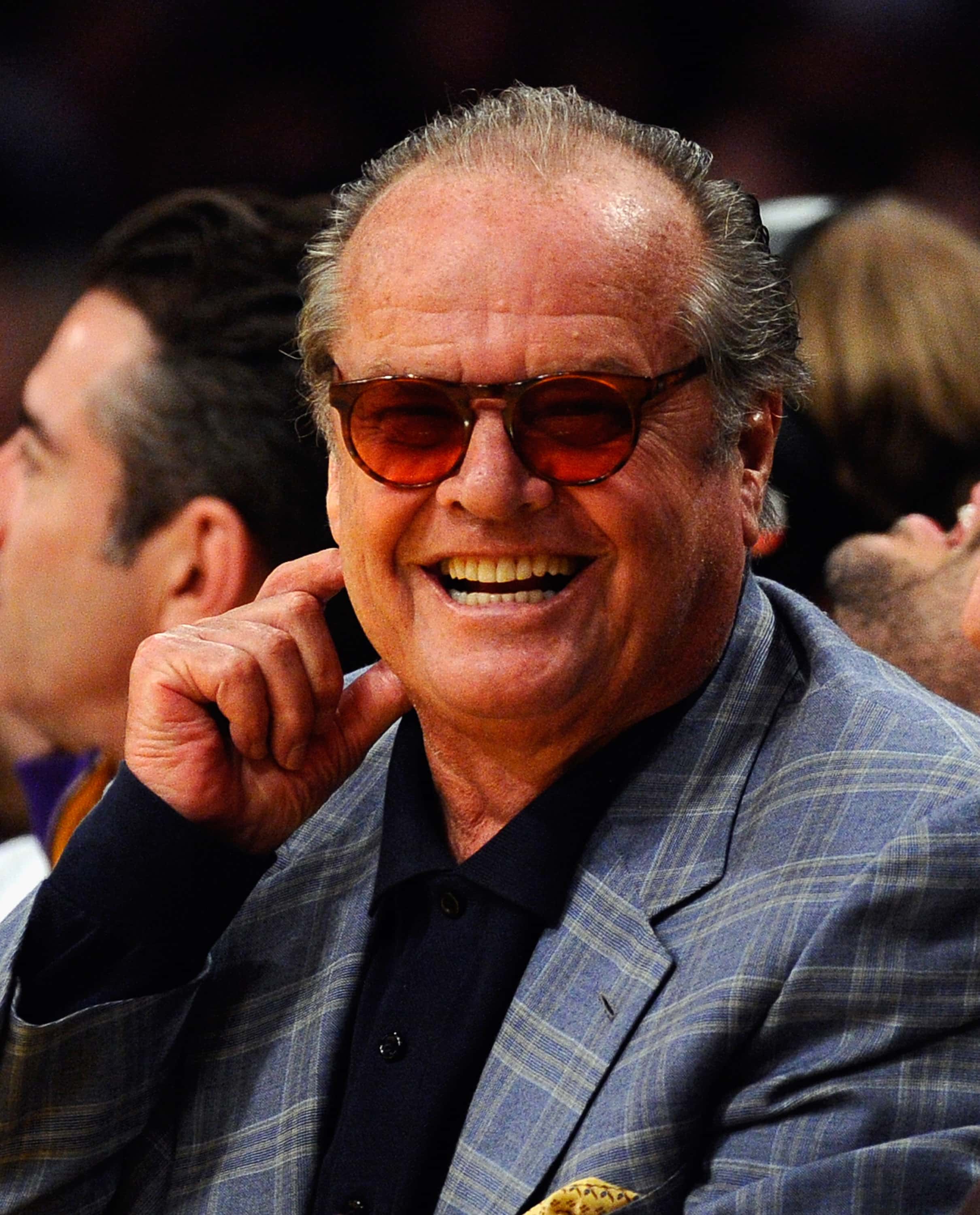 ack Nicholson attends the Denver Nuggets and Los Angeles Lakers basketball game at Staples Center on April 3, 2011 in Los Angeles, California. (Photo by Kevork Djansezian/Getty Images)