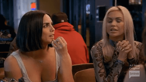 'Vanderpump Rules' star Katie Maloney and Lala Kent having dinner together (Bravo)