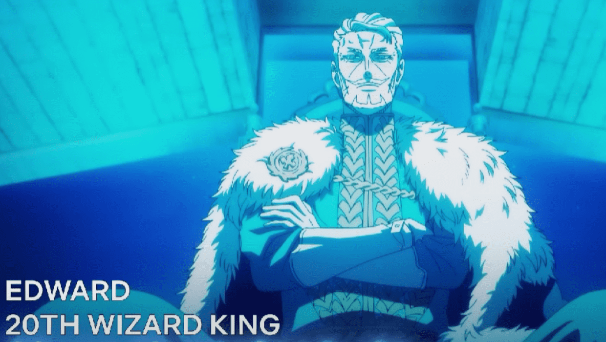 Edward in a still from character promo of Netflix's 'Black Clover' film (Netflix Screengrab) 