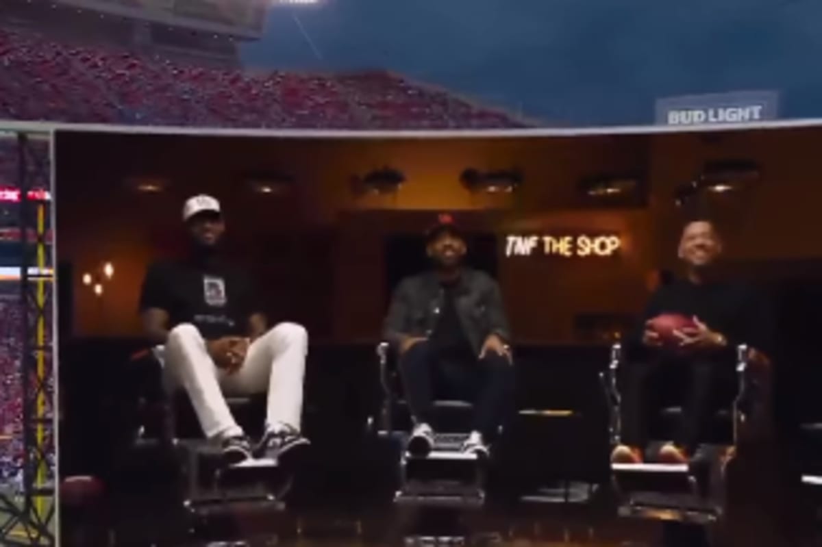 LeBron James gave a shoutout to 'Swifties' during an appearance at 'The Shop' (@nflonprime/Instagram)