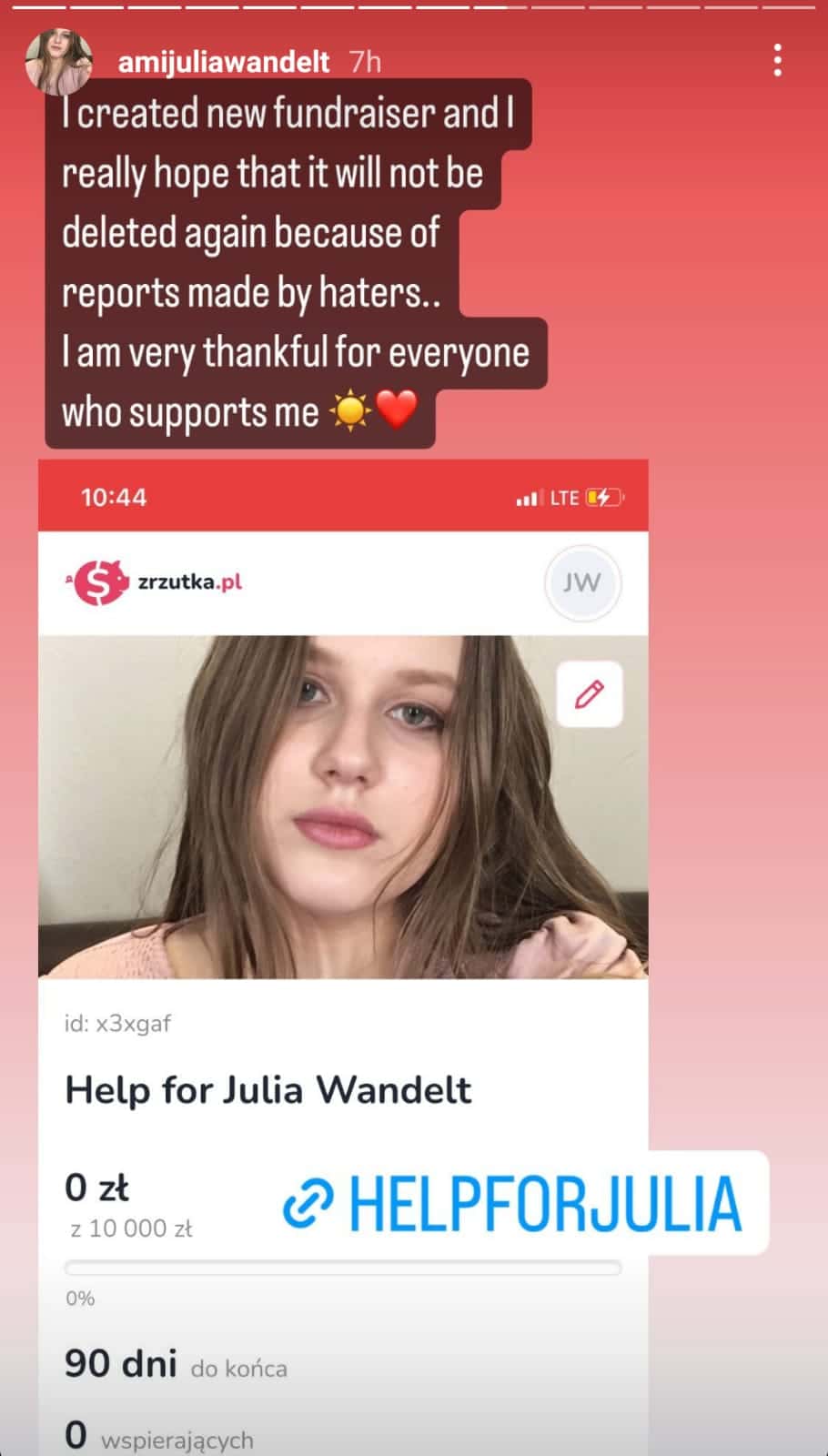 (amijuliawandelt/Instagram story)