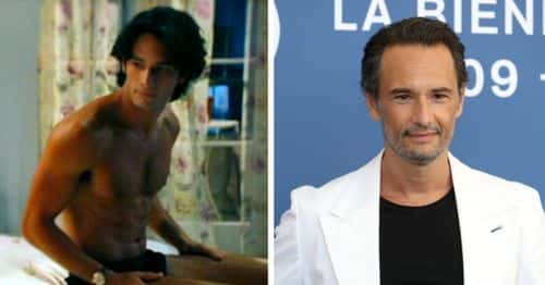 Rodrigo Santoro as Karl (L) in 'Love Actually' (IMDB), and Rodrigo Santoro attends the photocall of